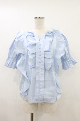 Preview of タックフリルブラウス Free stripe