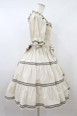 画像3: metamorphose / 【プラスサイズ】シャーリングティアードセーラーワンピース プラスサイズ 生成り H-26-08-22-1015-ME-OP-NS-ZH (3)