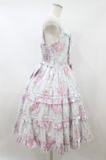 画像3: metamorphose / 【プラスサイズ】シャーロットティアードジャンパースカート プラスサイズ ミント H-26-08-22-1020-ME-OP-NS-ZH (3)