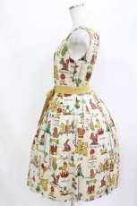 画像2: Jane Marple / Joyful crestのスクエアドレス M アイボリー H-26-08-22-005-JM-OP-AK-ZH (2)
