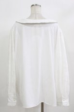 画像3: DearMyLoveRose / 選べる衿レース重ね上品ブラウス 6L 白 H-26-08-23-030-LO-BL-NS-ZH (3)