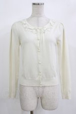 画像1: LODISPOTTO / フラワー刺繍カーディガン F アイボリー H-26-08-23-032-LO-TO-YZ-ZH (1)