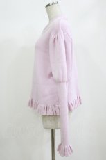 画像2: virally / 星名桜子/フリルニットトップス 5L ピンク H-26-08-23-035-LO-TO-NS-ZH (2)