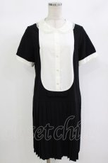 画像1: Katie / 半袖プリーツワンピース  BLACK H-26-08-23-1028-LO-OP-AK-ZH (1)
