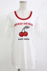 画像1: Katie / CHERRY-OH-BABY tee  オフ H-26-08-23-1044-LO-TO-AK-ZH (1)