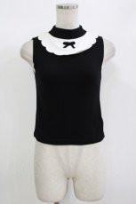 画像1: Katie / VANILLA ICINGノースリーブトップ FREE BLACK H-26-08-23-1050-LO-TO-AK-ZH (1)