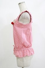 画像2: Katie / チェックビスチェ  RED H-26-08-23-1054-LO-TO-AK-ZH (2)
