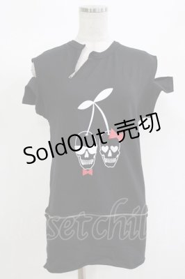 Preview of プリントZIPカットソー  黒