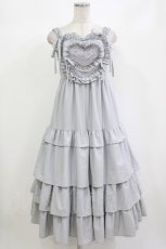 画像1: merry jenny / Heartティアードワンピース F アイスブルー H-26-08-23-1006-LO-OP-AK-ZH (1)