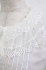 画像4: Emily Temple cute / ロゴレースカラーブラウス M 白 H-26-08-23-1061-ET-BL-NS-ZH (4)