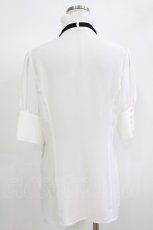 画像3: MIHO MATSUDA / ブラウス・カミュウ L 白 H-26-08-23-1063-GO-BL-AK-ZH (3)