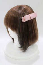 画像1: Katie / リボンバレッタ  PINK H-26-08-23-1075-LO-AC-AK-ZH (1)