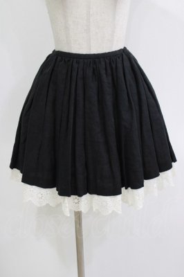 Preview of 裾レーススカート FREE BLACK