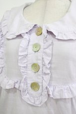 画像4: Katie / フロントボタンフリルワンピース  LAVENDER H-26-08-23-1010-LO-OP-AK-ZH (4)