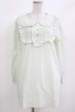 画像1: Katie / フロントボタンフリルワンピース  MINT H-26-08-23-1012-LO-OP-AK-ZH (1)