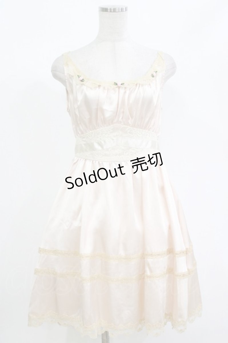 画像1: Katie / ローズノースリーブワンピース  BEIGE H-26-08-23-1014-LO-OP-AK-ZH (1)