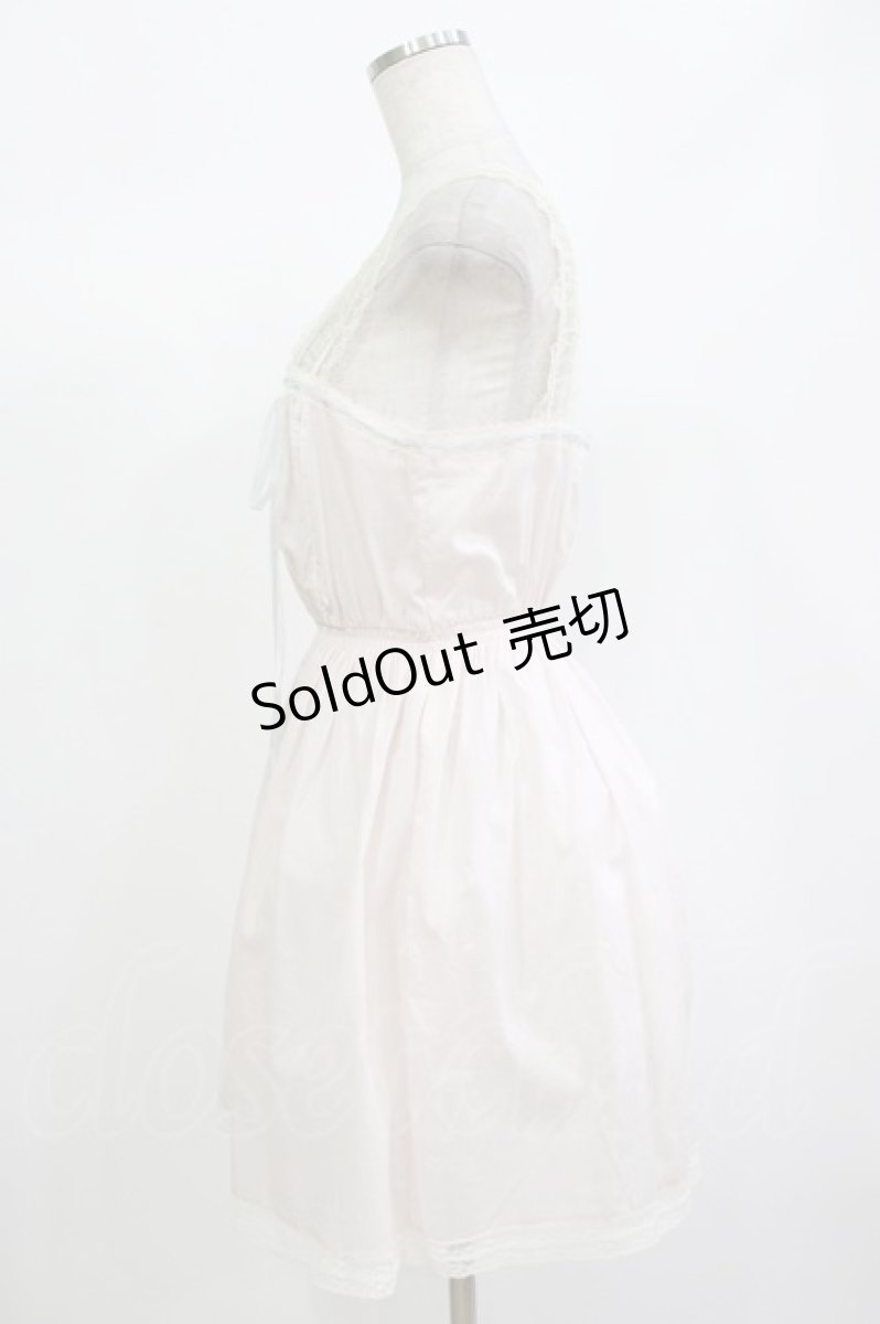 画像2: Katie / レース切替ノースリーブワンピース  PINK H-26-08-23-1016-LO-OP-AK-ZH (2)