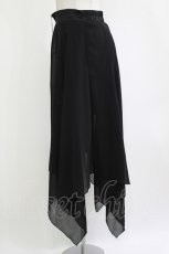 画像2: NieR Clothing / レイヤードZIPスカート  黒 H-26-08-23-1019-PU-SK-AK-ZH (2)