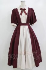 画像1: axes femme kawaii / エレガントドールワンピース M ワイン H-26-08-23-009-AX-OP-YZ-ZH (1)