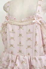 画像4: m petit by misako / NINA'S/ペプラムジャンパースカート 6L ピンク H-26-08-23-017-LO-OP-NS-ZH (4)