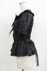 画像2: metamorphose / ハートレースシャーリング半袖ブラウス サイズ1 ブラック H-26-08-23-024-ME-BL-NS-ZH (2)
