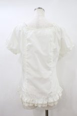 画像2: axes femme POETIQUE / リボンブラウス M 生成り H-26-08-24-047-AX-BL-NS-ZH (2)