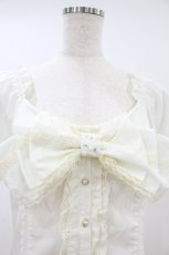 画像3: axes femme POETIQUE / リボンブラウス M 生成り H-26-08-24-047-AX-BL-NS-ZH (3)