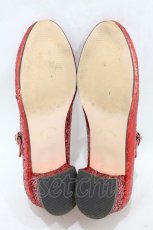 画像3: RoseMarie seoir / glitter shoes L レッド H-26-08-24-003-LO-SH-NS-ZH (3)