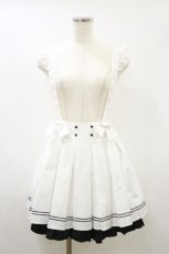 画像1: To Alice / サスペンダースカート S 白 H-26-08-25-041-LO-SK-NS-ZH (1)