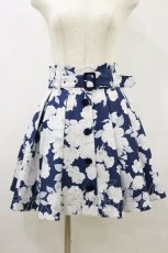 画像1: LIZ LISA / ベルト付き花柄スカート 0 ネイビー H-26-08-25-042-LO-SK-NS-ZH (1)