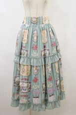 画像1: axes femme kawaii / ティティ×ベアファミリースカート M ミント H-26-08-25-045-AX-SK-NS-ZH (1)