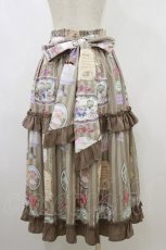 画像2: axes femme kawaii / ティティ×ベアファミリースカート M ブラウン H-26-08-25-046-AX-SK-NS-ZH (2)