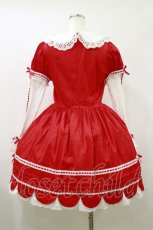 画像2: Angelic Pretty / はしごレースワンピース Free レッド H-26-08-25-059-AP-OP-NS-ZH (2)
