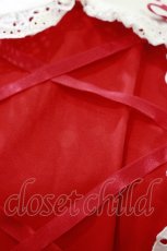 画像4: Angelic Pretty / はしごレースワンピース Free レッド H-26-08-25-059-AP-OP-NS-ZH (4)