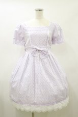 画像1: BABY,THE STARS SHINE BRIGHT / Innocent Ribbon Lace オードリーワンピース Free ラベンダー H-26-08-25-065-BA-OP-NS-ZH (1)