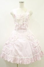 画像1: Angelic Pretty / ハートポッケジャンパースカート Free ピンク H-26-08-25-074-AP-OP-NS-ZH (1)
