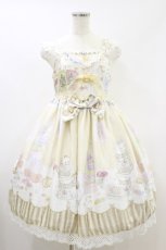 画像1: BABY,THE STARS SHINE BRIGHT / Salon de the Minette柄Calineジャンパースカート Free 生成り H-26-08-25-075-BA-OP-NS-ZH (1)