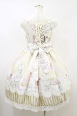 画像2: BABY,THE STARS SHINE BRIGHT / Salon de the Minette柄Calineジャンパースカート Free 生成り H-26-08-25-075-BA-OP-NS-ZH (2)