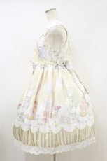 画像3: BABY,THE STARS SHINE BRIGHT / Salon de the Minette柄Calineジャンパースカート Free 生成り H-26-08-25-075-BA-OP-NS-ZH (3)