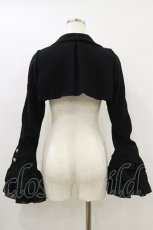 画像2: MARBLE / エンブレムチェーン付き姫袖ショートジャケット  黒 H-26-08-26-1007-GO-JA-AK-ZH (2)