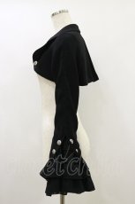 画像3: MARBLE / エンブレムチェーン付き姫袖ショートジャケット  黒 H-26-08-26-1007-GO-JA-AK-ZH (3)