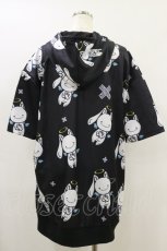 画像2: NieR Clothing / 半袖ZIPパーカー F 黒 H-26-08-26-1008-PU-TO-AK-ZH (2)