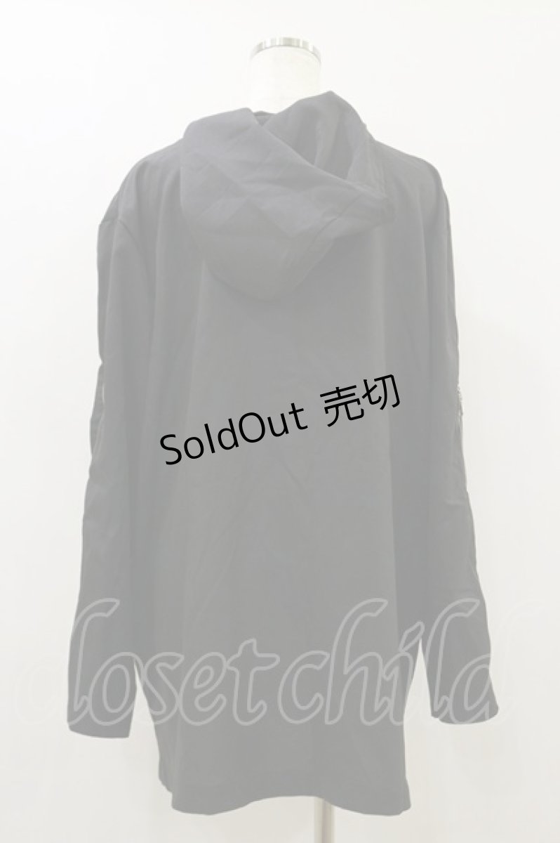 画像2: NieR Clothing / フード付きZIPカーデ  黒 H-26-08-26-1011-PU-TO-AK-ZH (2)