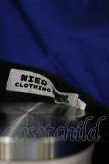 画像5: NieR Clothing / ベルト付き着物袖シャツ F 黒×青 H-26-08-26-1015-PU-BL-AK-ZH (5)
