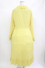 画像3: Jane Marple / クレープジョーゼットThistle embroideryドレス  イエロー H-26-08-26-006-JM-OP-KB-ZH (3)