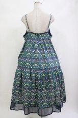 画像3: Jane Marple Dans Le Salon / Strawberry Thiefストラップドレス M ネイビー H-26-08-26-002-JM-OP-AK-ZH (3)