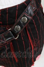 画像5: h.ANARCHY / プリントベルトスカート  黒×赤 H-26-08-26-017-HN-SK-AK-ZH (5)