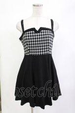 画像1: PUNK RAVE / Swallow gird stitching suspenders punk little black dress XS 黒 H-26-08-26-018-PU-OP-KB-ZH (1)