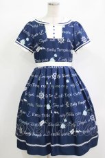 画像1: Emily Temple cute / MARINEロゴワンピース  ネイビー H-26-08-27-1001-ET-OP-AK-ZH (1)