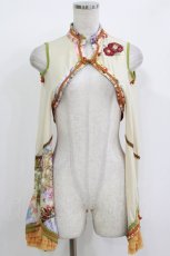 画像1: Ozz oneste / 椿刺繍ショートボレロ  生成 H-26-08-27-1052-OO-TO-KB-ZH (1)